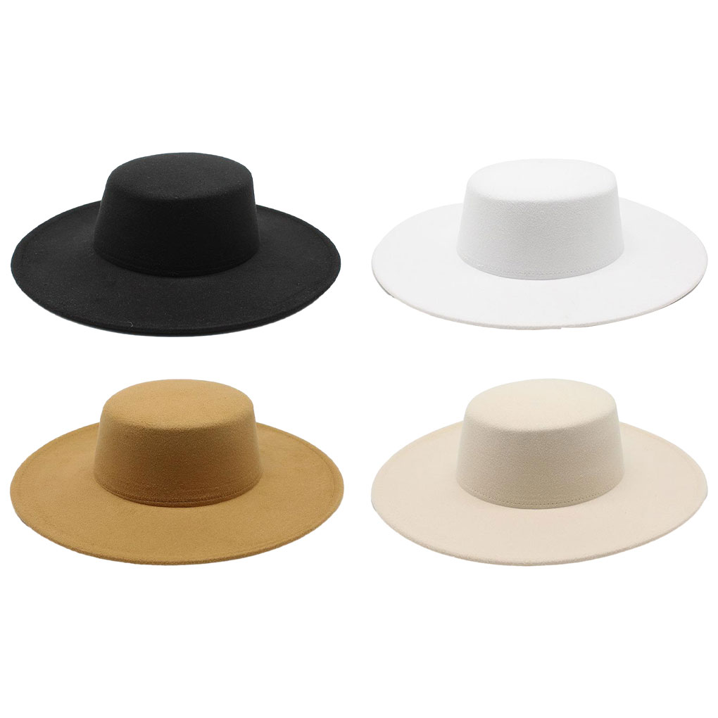 Fedora Hat Wool - الفرنسية السيدات فيدورا ربطة القوس فيونكة