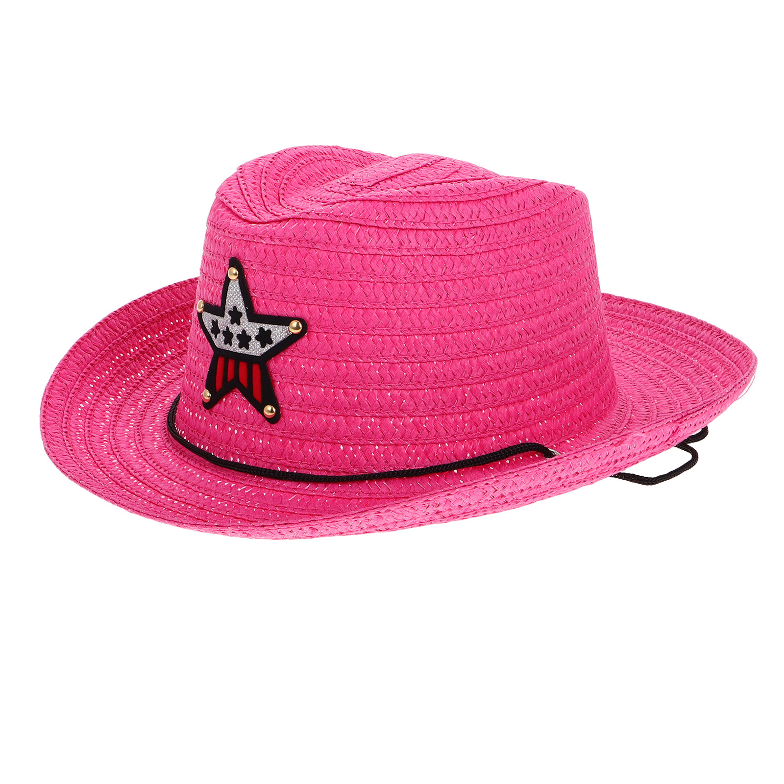 Cowboy Hat Straw - قبعة رعاة البقر للأطفال بأسلوب غربي،