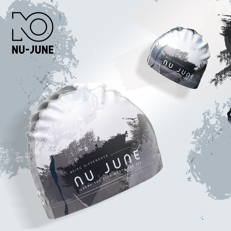Swim Hat Silicone - Nujune عالية مطاطا السباحة قبعات الكبار