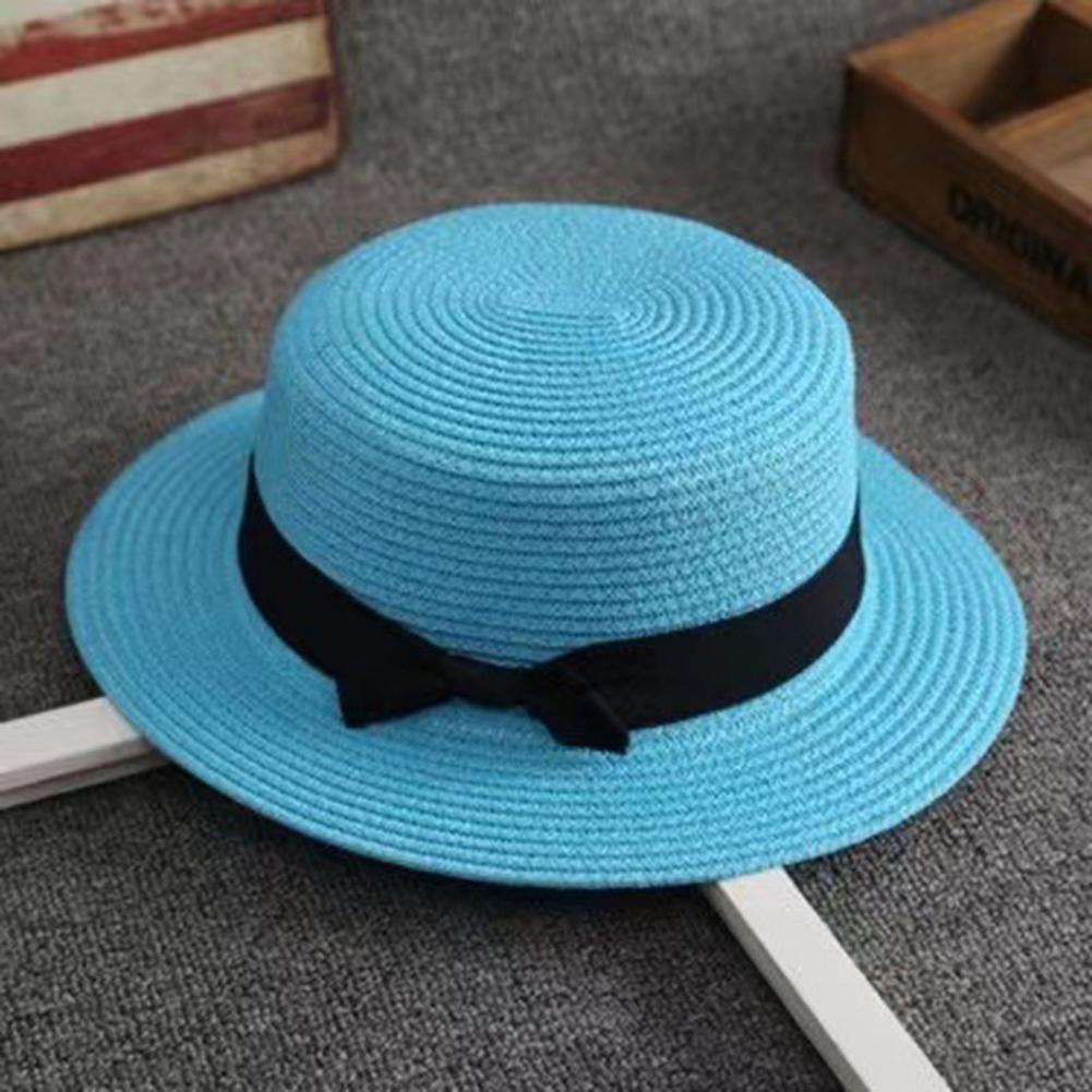 Sun Hat Wide Brim - قبعة شاطئية من القش منسوجة يدويًا،