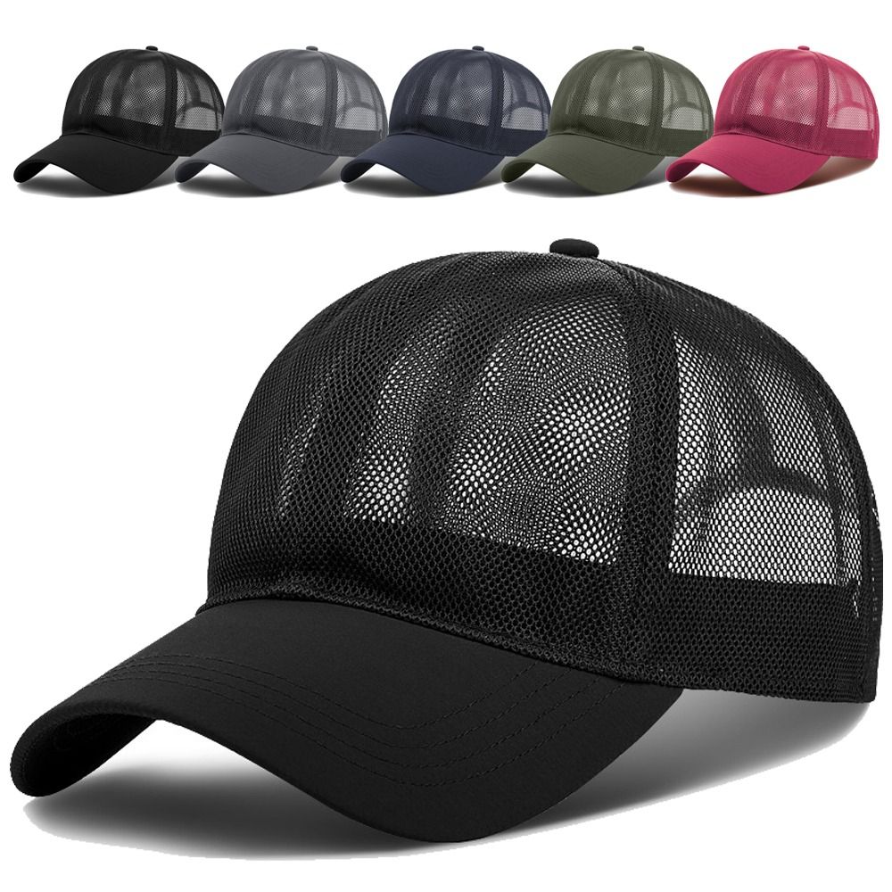 Trucker Cap Mesh - قبعة بيسبول شبكية بالكامل، قابلة للتنفس